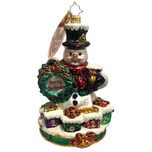 CHRISTOPHER RADKO “Holly Jolly Snowman 2022” Ornament #1021275